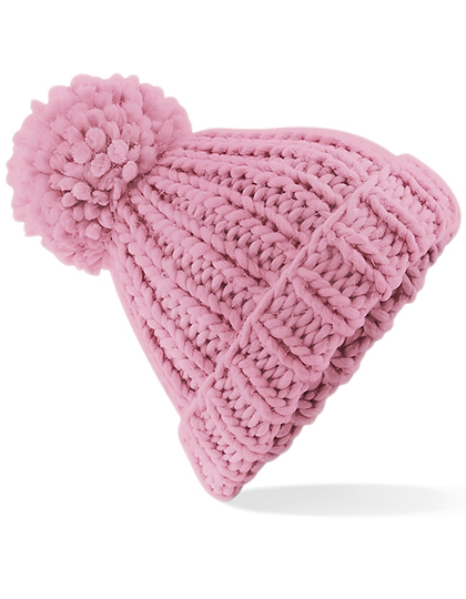 LSHOP Oversized Hand-Knitted Beanie Dusty Pink,French Navy,Oatmeal