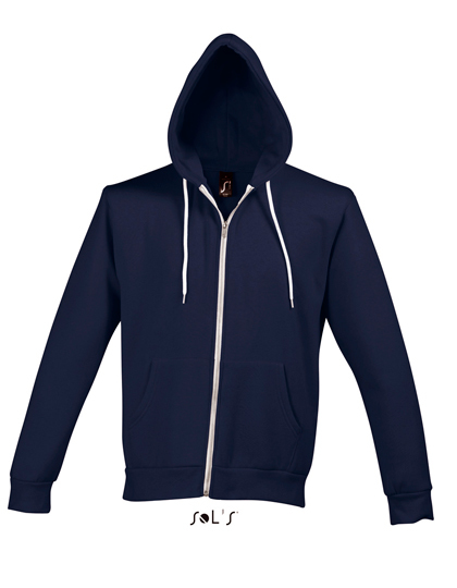 LSHOP Hooded Zipped Jacket Silver Abyss Blue,Black,Charcoal Grey Melange,French Navy,Purple,Red