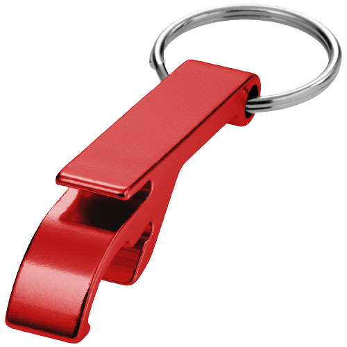 PF Tao Schlüsselanhänger mit Flaschen- und Dosenöffner aus Aluminium rot
