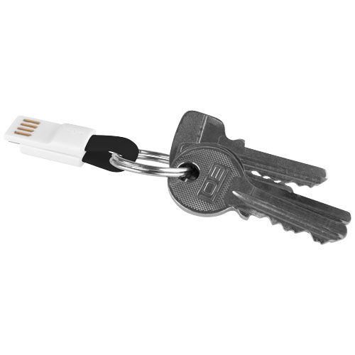 PF Magnet Mirco USB Schlüsselanhänger schwarz,weiss