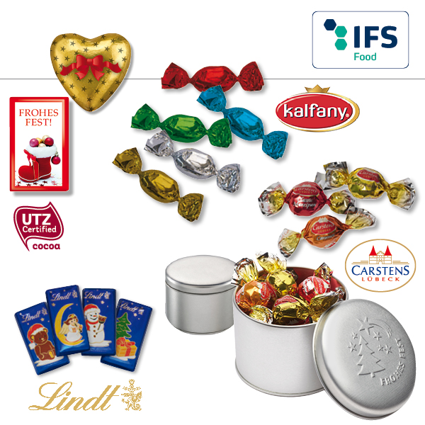 KALFANY Praesentdose groß, Standardmotive mit Alpenmilchschokoladen-Herzen von Kraft Foods/Mondelez Int. 
