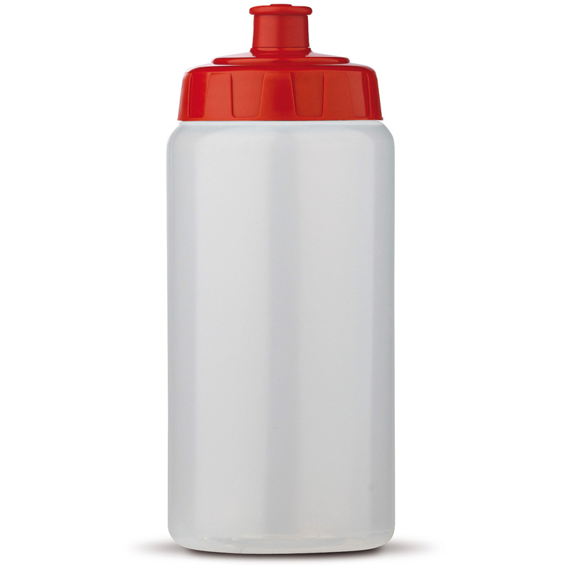 TOPPOINT Trinkflasche 0,5 l Transparent Rot