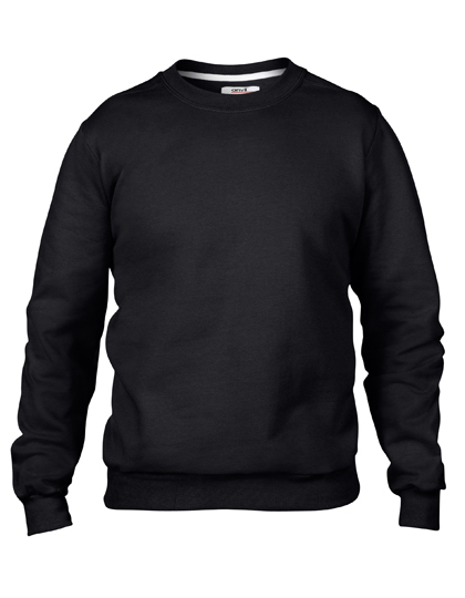 LSHOP Crew Neck Sweatshirt Black,Charcoal (Solid),City Green,Green Apple,Heather Grey,Independence Red,Navy,Royal Blue,White