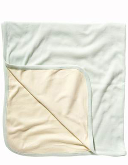 LSHOP Baby Rib Reversible Blanket Pale Green,Pink,White