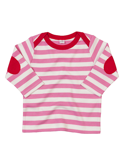 LSHOP Baby Stripy Long Sleeve T Bubble Gum Pink,Navy