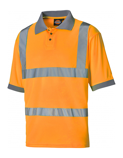 LSHOP Hochsichtbares Polo-Shirt Orange,Saturn Yellow