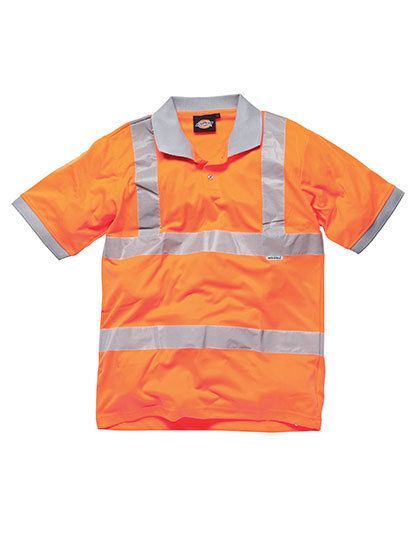 LSHOP Hochsichtbares GO/RT-Polo-Shirt High Visibility Orange