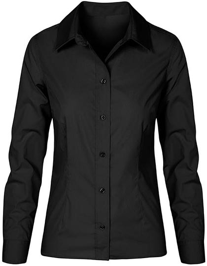 LSHOP Women`s Poplin Shirt Long Sleeve Black,Light Blue,Steel Grey (Solid),White
