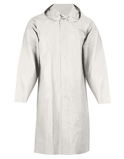 LSHOP Unisex Raincoat «Free Cut« Off White
