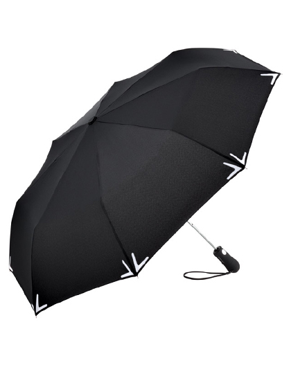 LSHOP Safebrella¨ LED Automatik Mini Taschenschirm Black,Grey,Navy Blue,Red