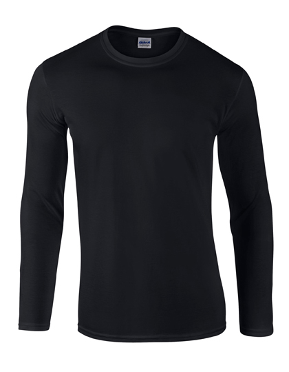 LSHOP Softstyle¨ Long Sleeve T-Shirt Black,Charcoal (Solid),Navy,Orange,Red,Royal,Sport Grey (Heather),White