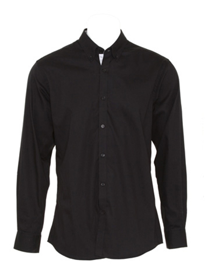 LSHOP Contrast Premium Oxford Shirt Button Down Black,Navy,White