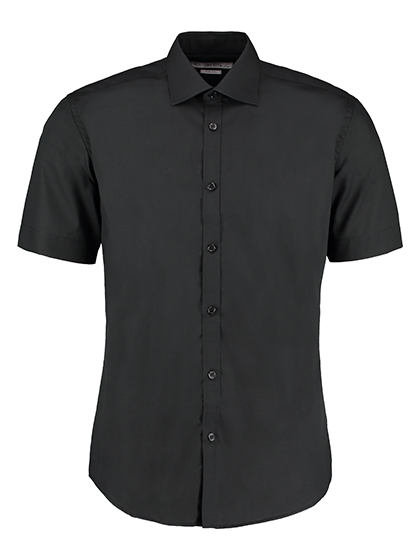 LSHOP Slim Fit Business Shirt Short Sleeved Black,Light Blue,White