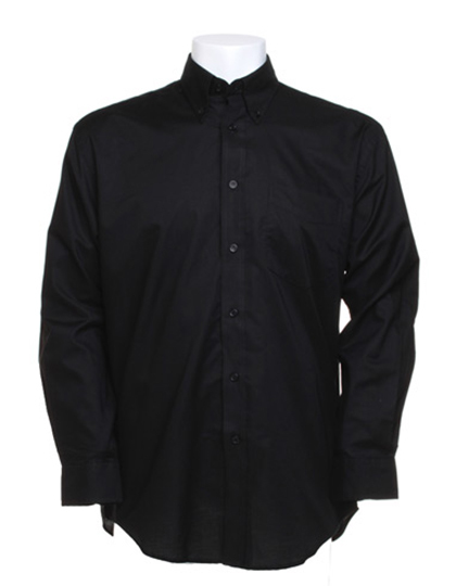 LSHOP Mens Workwear Oxford Shirt Long Sleeve Black,French Navy,Light Blue,Red,White
