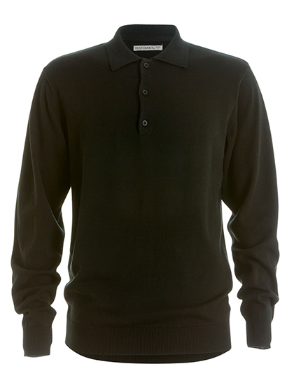 LSHOP Mens Arundel Polo Shirt Long Sleeve Black,Graphite (Solid),Navy