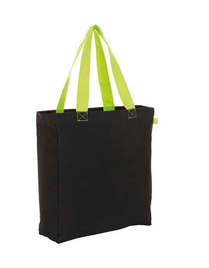 LSHOP Lenox Shopping Bag Black,Neon Lime,Red,Royal Blue,White