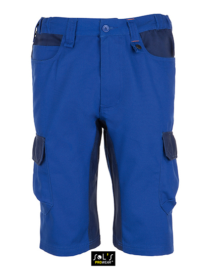 LSHOP Men«s Workwear Bermudas - Impulse Pro Bugatti Blue,Dark Grey (Solid),Rope