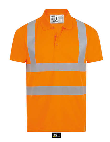 LSHOP Signal Pro Polo Shirt Neon Orange,Neon Yellow