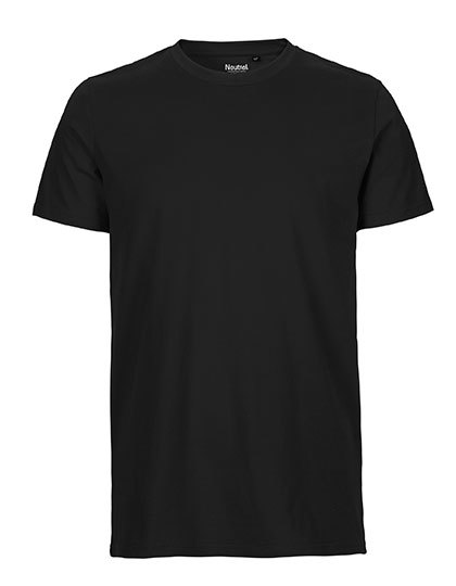 LSHOP Mens Fitted T-Shirt Black,Bordeaux,Bottle Green,Dark Heather,Green,Light Blue,Lime,Military,Natural,Navy,Orange,Pink,Purple,Red,Royal,Sand,Sapphire,Sports Grey,White,White - Navy (Striped),Yellow