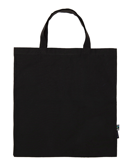 LSHOP Shopping Bag Short Handles Black,Natural
