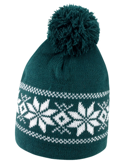 LSHOP Fair Isle Knitted Hat Arctic Green,Black,Navy,Red,Royal