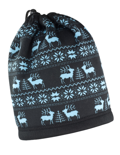 LSHOP Reindeer Snood Hat Black