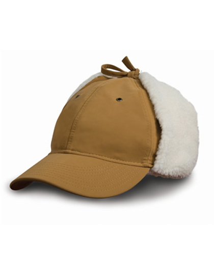 LSHOP Faux Sheepskin Hat Tan