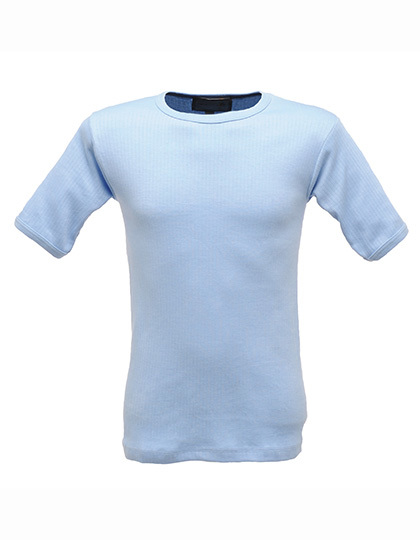 LSHOP Thermal Short-Sleeve Vest Blue,Denim,White