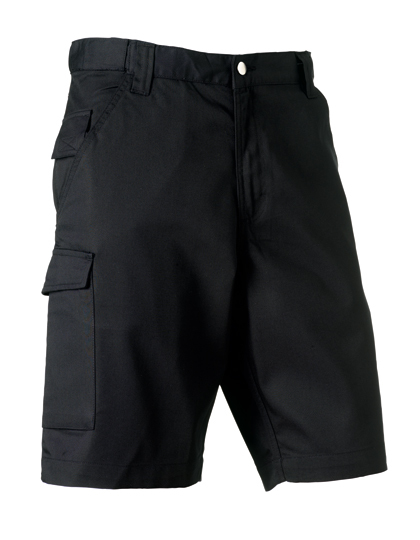 LSHOP Workwear-Shorts aus Polyester-/Baumwoll-Twill Black,Bottle Green,Convoy Grey (Solid),French Navy