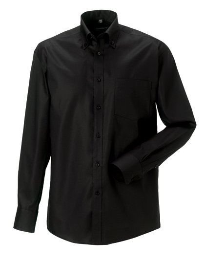 LSHOP Men«s Long Sleeve Ultimate Non-Iron Shirt Black,Bright Sky,Classic Pink,White