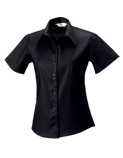 LSHOP Ladies« Short Sleeve Ultimate Non-Iron Shirt Black,Bright Sky,Classic Pink,White