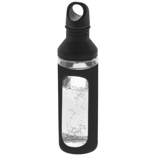 PF Hover Glassflasche schwarz,transparent