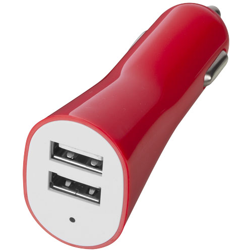 PF Pole Doppel-USB-Autoadapter rot