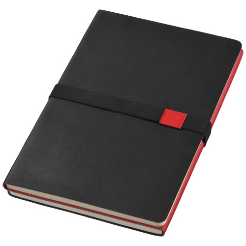 PF Doppio A5 Notizbuch schwarz,rot