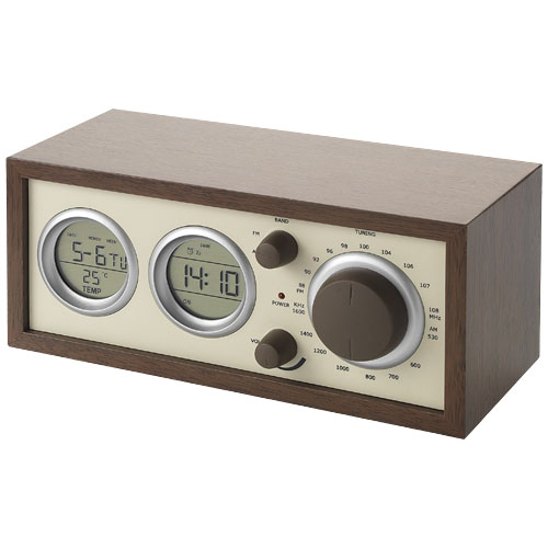 PF Classic Radio mit Temperatur holz