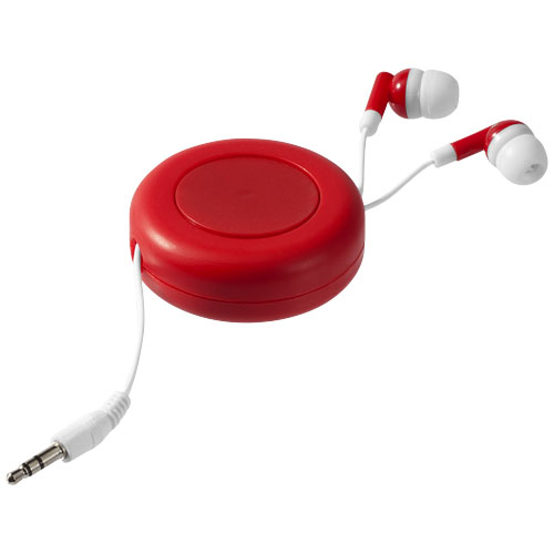 PF Reely Ohrhörer mit einziehbarem Kabel rot,weiss