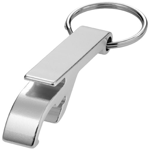 PF Tao Schlüsselanhänger mit Flaschen- und Dosenöffner aus Aluminium silber