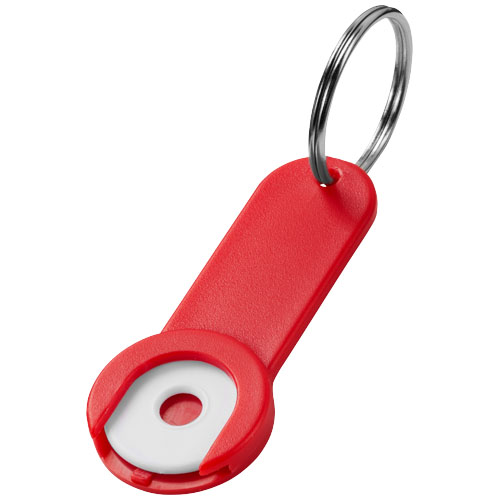 PF Shoppy Schlüsselanhänger mit Münzhalter rot