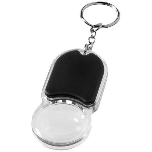 PF Zoomy Schlüssellicht mit Lupe schwarz,transparent