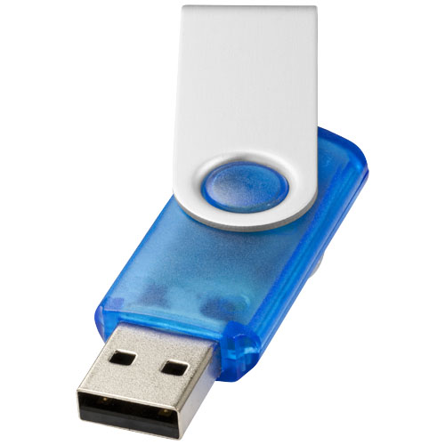 PF Rotate Translucent 2 GB USB-Stick transparent blau,silber