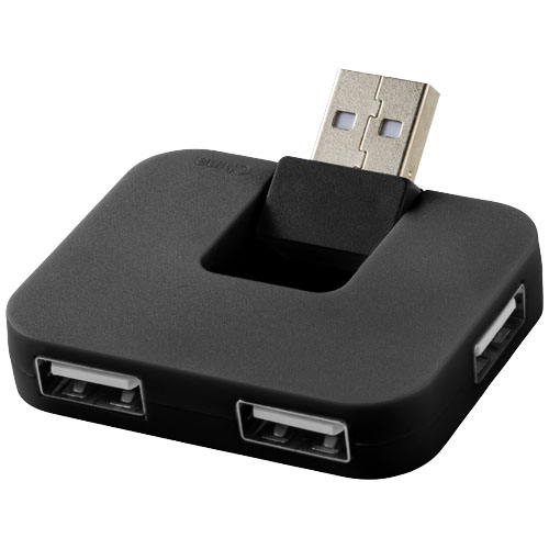 PF Gaia USB-Hub mit 4 Anschlüssen schwarz