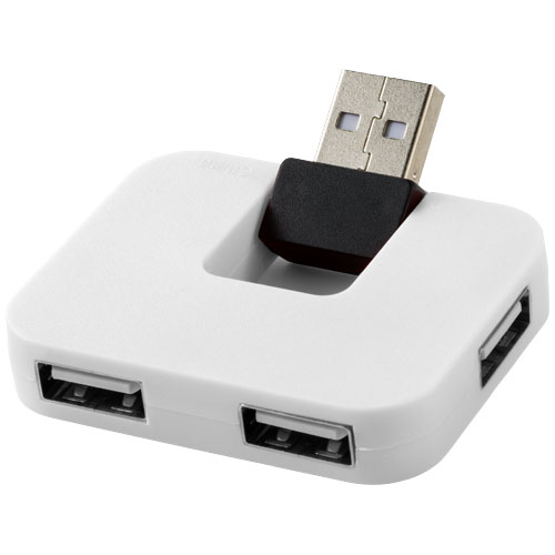 PF Gaia USB-Hub mit 4 Anschlüssen weiss