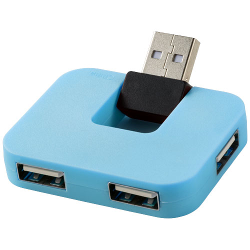 PF Gaia USB-Hub mit 4 Anschlüssen blau