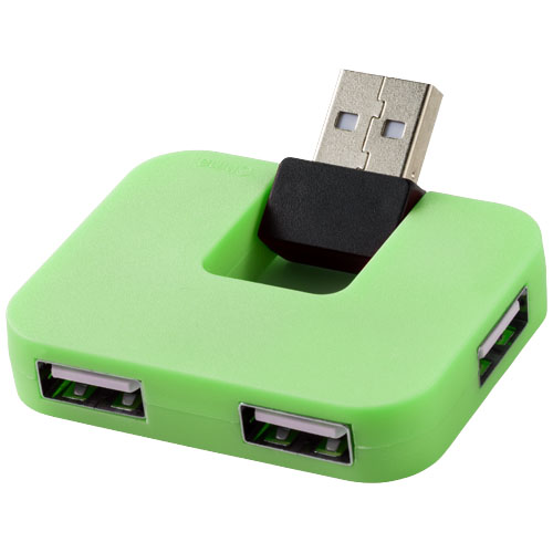 PF Gaia USB-Hub mit 4 Anschlüssen grün