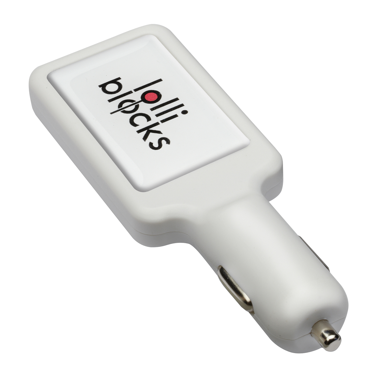 LM USB Autoladeadapter LOLLIBLOCKS-CAR CHARGER WHITE weiß