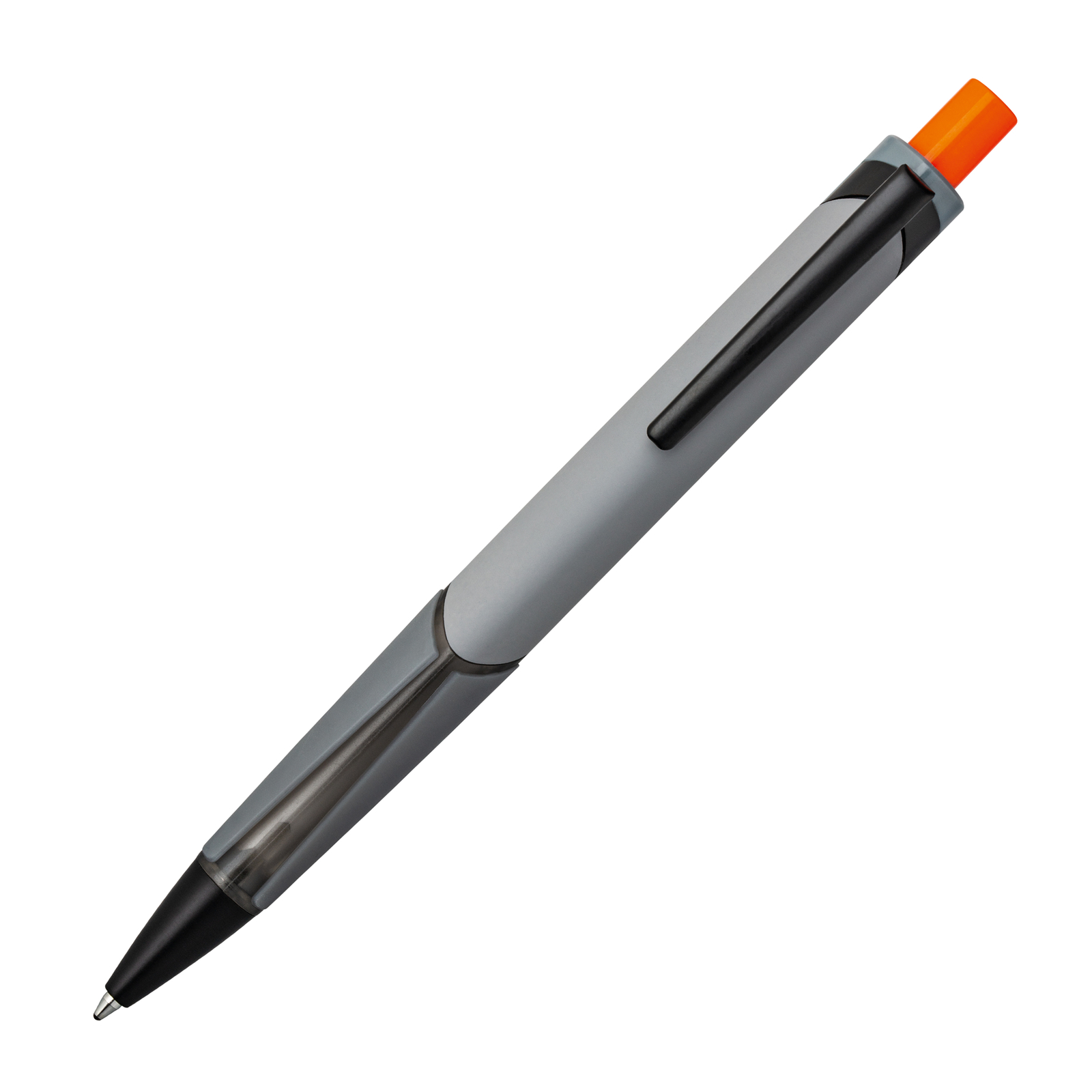 LM Kugelschreiber CLIC CLAC-BÉZIERS GREY grau, orange, schwarz