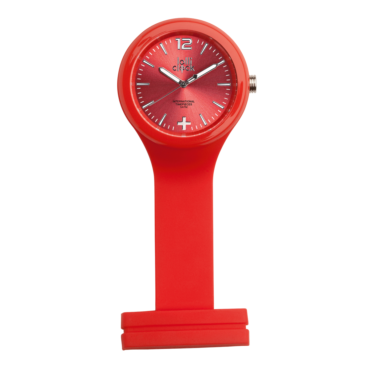 LM Uhr LOLLICLOCK-CARE RED rot