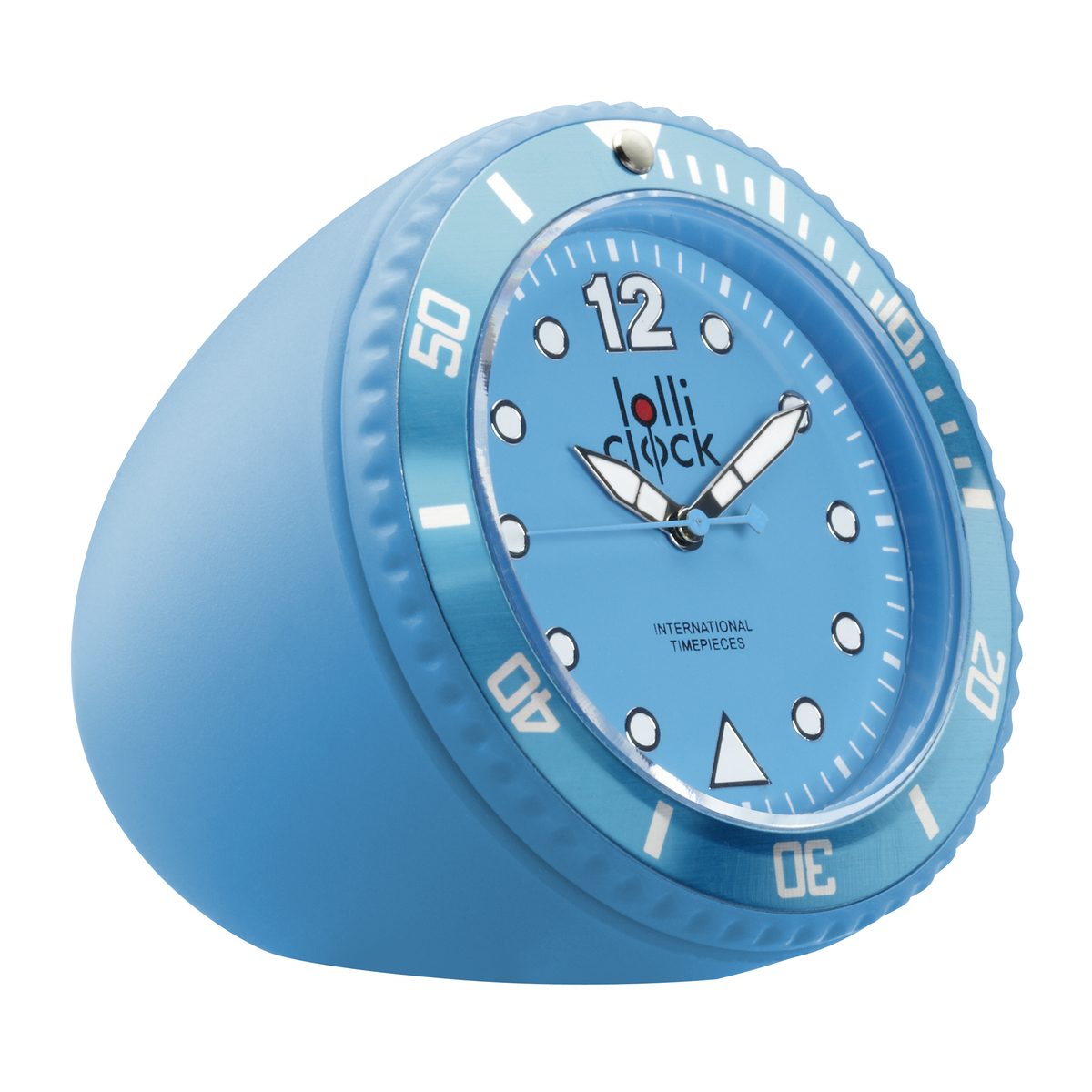 LM Uhr LOLLICLOCK-ROCK LIGHT BLUE hellblau