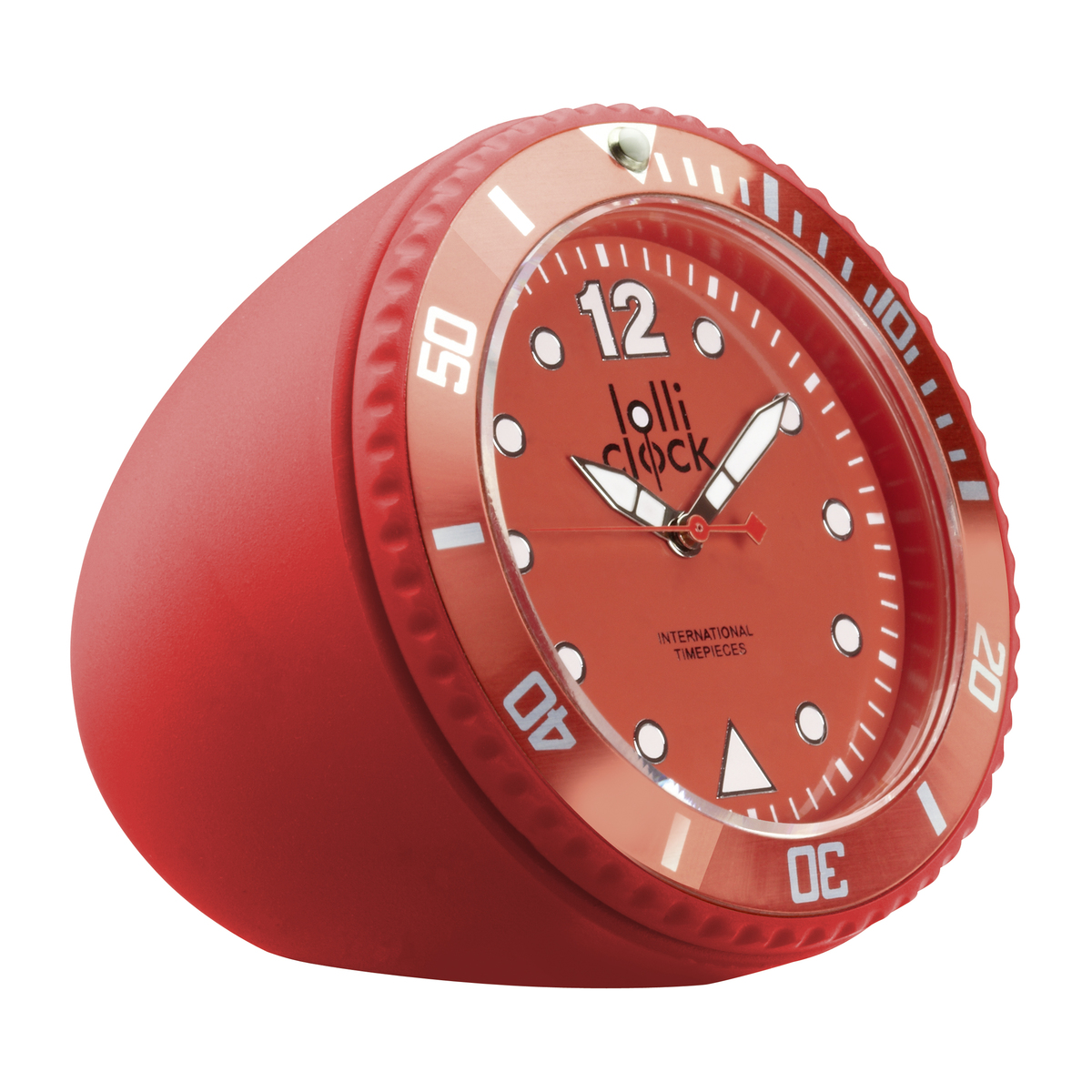 LM Uhr LOLLICLOCK-ROCK RED rot