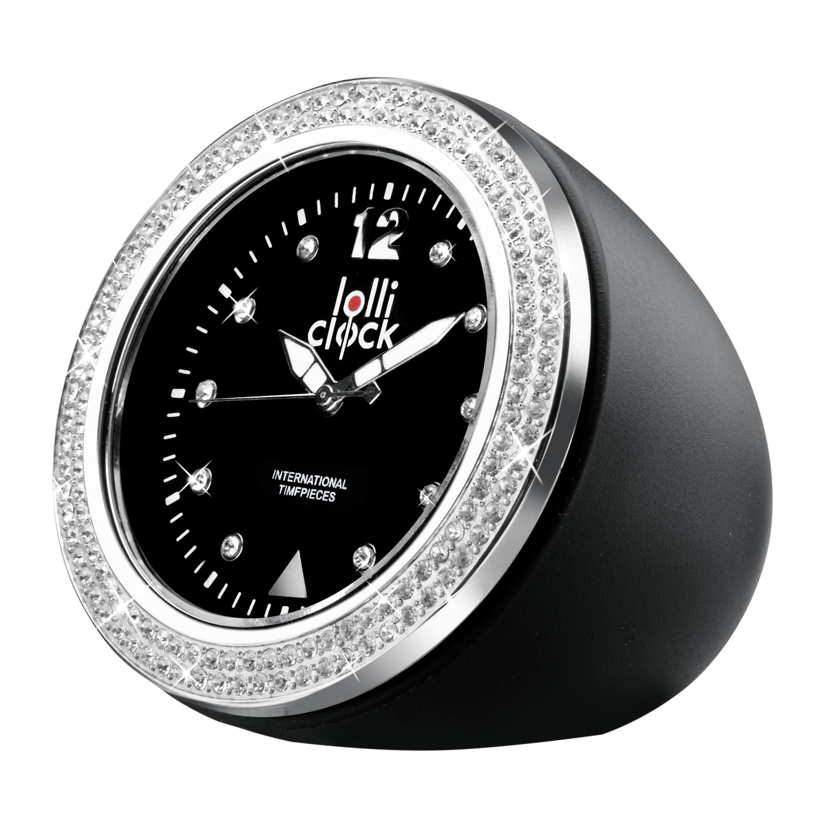 LM Uhr LOLLICLOCK-ROCK CRYSTAL BLACK schwarz